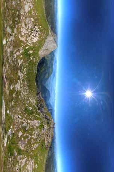 le sommet du grand veymont en isere dans les alpes, massif du vercors, panorama 360°